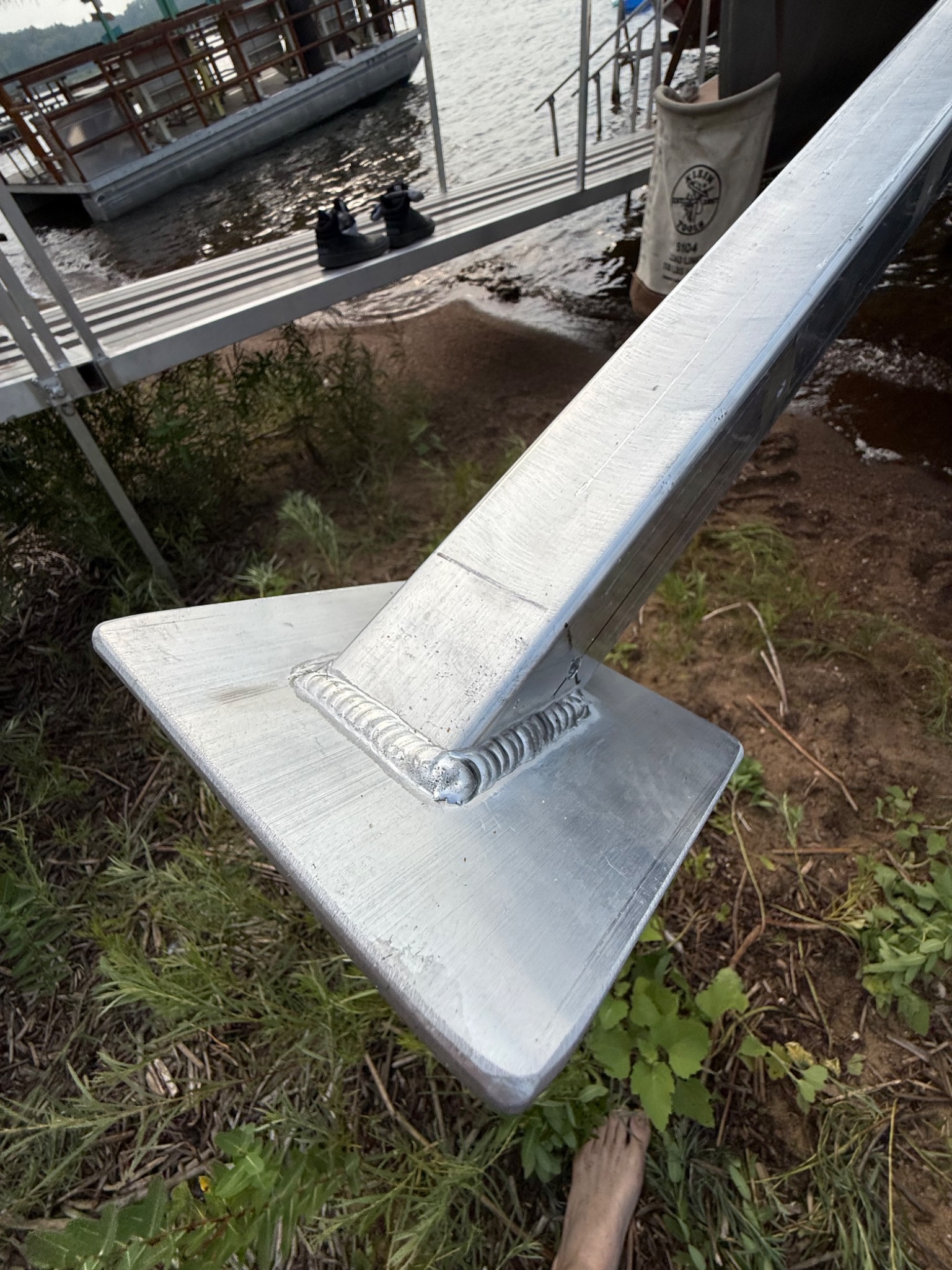 On-site welding repair on farm equipment